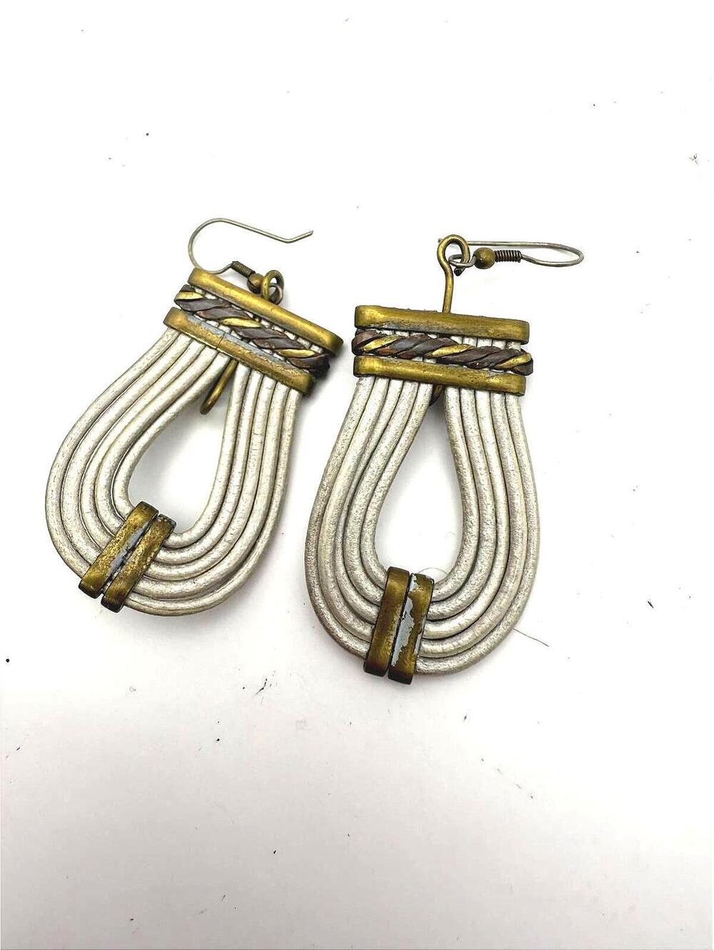 Alexis Kirk 1970s Eqyptian Style Vintage Earrings